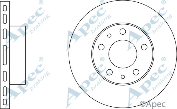 APEC BRAKING stabdžių diskas DSK644